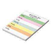 Aangepast wekelijks om een overzicht te maken van  notitieblok (Linkerzijde)