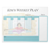 Aangepast wekelijks plannerpad notitieblok (Voorkant)