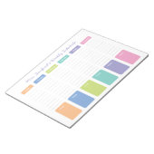 Aangepast wekelijkse schema notitieblok (Schuin)