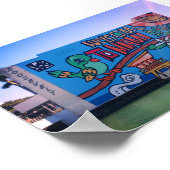 Aangepast welkom in Miami Beach Florida Graffiti Poster (Hoek)