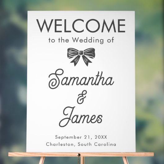 Aangepast welkom – Script & Serif Name Sign Acryl Bord (Neutraal)