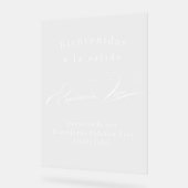 AANGEPAST WELKOMSTBORD ACRYL BORD (Hoek)