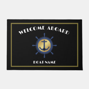 Aangepast Welkomstbord van de tas Nautical Anchor  Deurmat