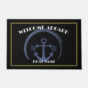 Aangepast Welkomstbord van de tas Nautical Anchor  Deurmat
