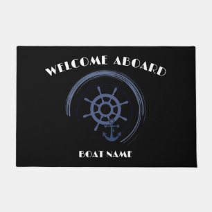 Aangepast Welkomstbord van de tas Nautical Anchor  Deurmat