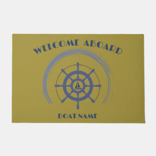 Aangepast Welkomstbord van de tas Nautical Anchor  Deurmat