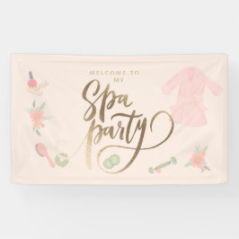 Aangepast welkomstteken van Elegant Spa Party Spandoek