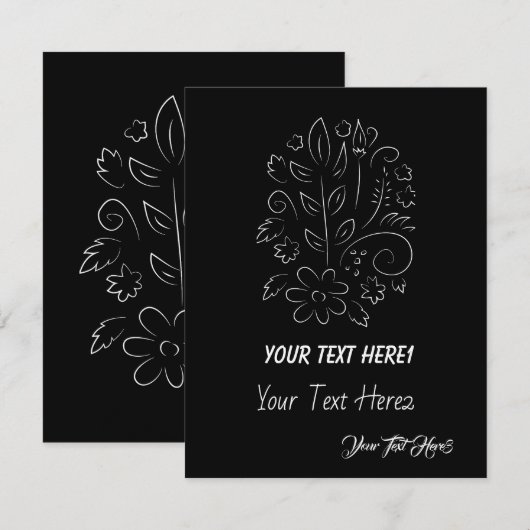 Aangepast Wenskaart Bedankkaart (Voorkant / Achterkant)