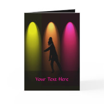 Aangepast Wenskaart HopDance Girl