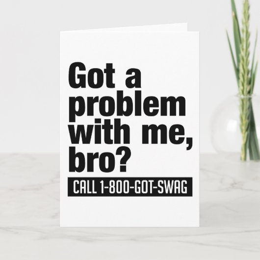 Aangepast wenskaart SWAG Kaart (Voorkant)