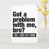 Aangepast wenskaart SWAG Kaart (Gele Bloem)