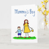 Aangepast Wenskaart voor de Man van het Karakter v Kaart (Gele Bloem)