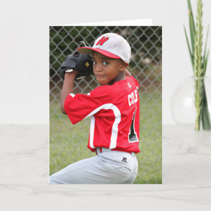 Aangepast Wenskaart voor foto's sport Kaart