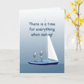 Aangepast Wenskaart voor het verzorgen van zeilbot Kaart (Gele Bloem)