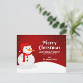 Aangepast Wenskaart voor Kerst Briefkaart (Staand voorkant)