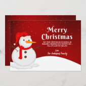 Aangepast Wenskaart voor Kerstmis Feestdagenkaart (Voorkant / Achterkant)