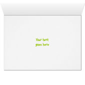 Aangepast wenskaart voor tennisracket en bal (Binenzijde Horizontaal (Onderkant))