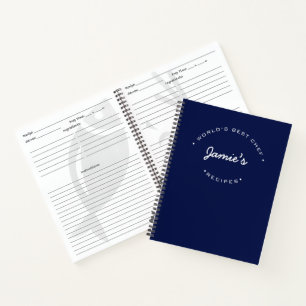 Aangepast Werelds Beste Chef Blauw Persoonlijk Rec Notitieboek