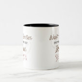 Aangepast werk Bestie Coffee Lover Gift Tweekleurige Koffiemok (Center)