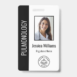 Aangepast werknemer Foto Blauw Witte Medische ID Z Badge