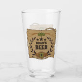Aangepast western bierglas glas (Achterkant)