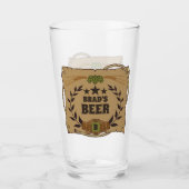 Aangepast western bierglas glas (Voorkant)