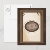 Aangepast Western Briefkaart land (Voorkant / Achterkant)