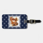 Aangepast wielpatroon van de fotokapitein bagagelabel (Voorkant horizontaal)