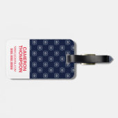 Aangepast wielpatroon van de fotokapitein bagagelabel (Achterkant horizontaal)