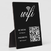 Aangepast Wifi Netwerk QR Code Wit Fotoplaat (Zijkant)