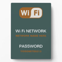 Aangepast WiFi-netwerk Wachtwoord Info Plaque - 13
