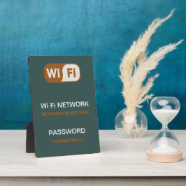Aangepast WiFi-netwerk Wachtwoord Info Plaque - 13 Fotoplaat