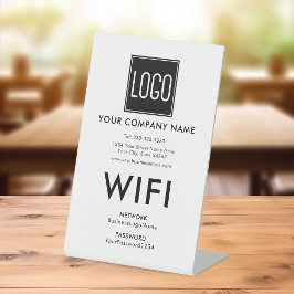 Aangepast WiFi-voetstukbord – Zakelijk logo Reclamebord Met Voetstuk