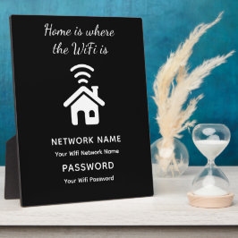 Aangepast Wifi-wachtwoord & netwerk voor gasten Fotoplaat