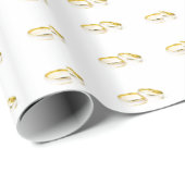 Aangepast wigpapier voor weddenschappen cadeaupapier (Rol Hoek)