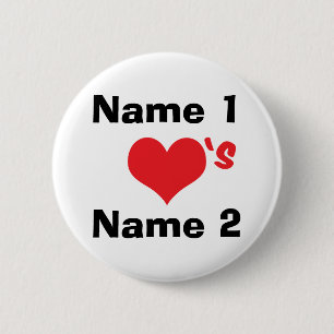 Aangepast Wij Zijn Verliefd Ronde Button 5,7 Cm