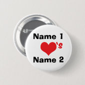 Aangepast Wij Zijn Verliefd Ronde Button 5,7 Cm (Voorkant /achterkant)