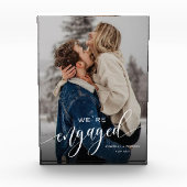 Aangepast Wij zijn verloofd! Herinneringsfotoblok Fotoblokken (Voorkant)