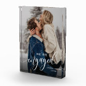 Aangepast Wij zijn verloofd! Herinneringsfotoblok Fotoblokken (Rechts)