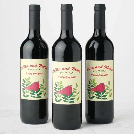 Aangepast Wijn Etiket (Flessen)