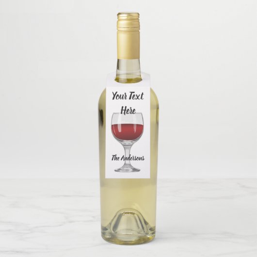 Aangepast wijn flessenhanger (Op fles)