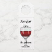 Aangepast wijn flessenhanger (Voorkant)