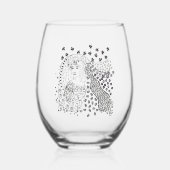 Aangepast Wijnglas Zonder Voet (Voorkant)