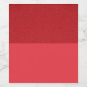 Aangepast wijnlabel – Textuur boven, mat onder Wijn Etiket (Enkel label)