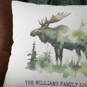 Aangepast Williams Family Lodge Rustieke Waterverf Kussensloop