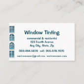 Aangepast Windows Tinting Maintenance-Visitekaartj Visitekaartje (Voorkant)