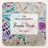 Aangepast winkelhuis kartonnen onderzetters (Voorkant)