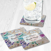 Aangepast winkelhuis kartonnen onderzetters