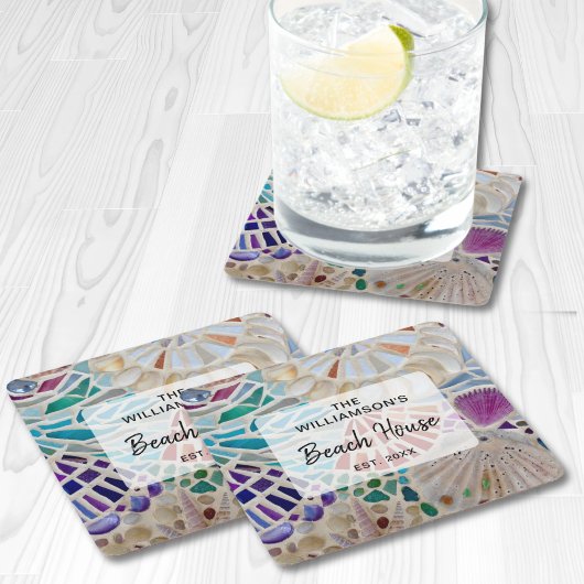 Aangepast winkelhuis kartonnen onderzetters