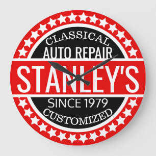 Aangepast  winkelrood grote klok